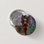 Badge Rond 2,50 Cm insigne féerique de fille (Devant & derrière)