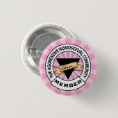 Badge Rond 2,50 Cm Insigne lesbien agressif (Devant & derrière)