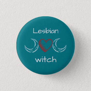 Badge Rond 2,50 Cm Insigne lesbien de sorcière/