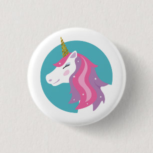 Badge Rond 2,50 Cm Insigne magique de Pin de licorne