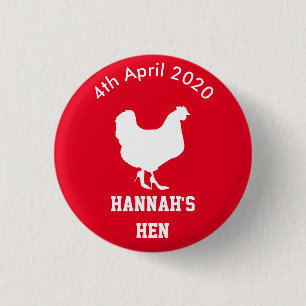 Badge Rond 2,50 Cm Insigne personnalisé de nuit de poule