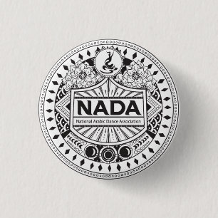 BADGE ROND 2,50 CM INSIGNE ROND DU STYLE TRIBAL 1,25 DE NADA"