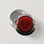 Badge Rond 2,50 Cm Insigne rouge de signal d'alarme (Devant & derrière)