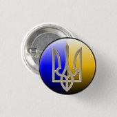 Badge Rond 2,50 Cm Insigne Ukraine (Devant & derrière)