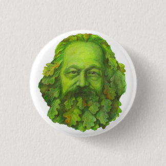 Badge Rond 2,50 Cm Insigne vert de Karl Marx
