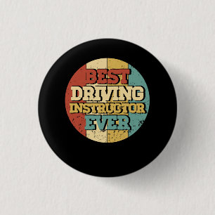 Badge Rond 2,50 Cm Instructeur de conduite meilleur instructeur de co