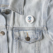Badge Rond 2,50 Cm Intelligence Artificielle Sidekick Drôle Design (En situation)