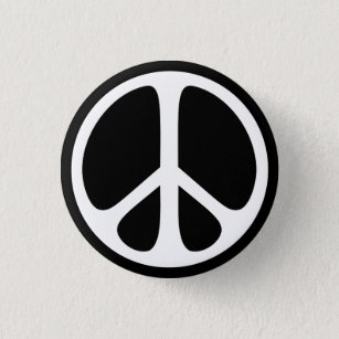 Badge Rond 2,50 Cm Interdiction de signe de paix le bouton de Pinback