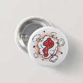 Badge Rond 2,50 Cm Interrobang (Devant & derrière)