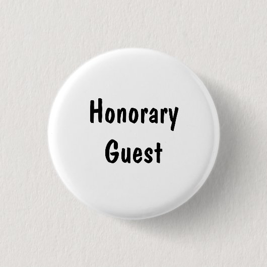 Badge Rond 2,50 Cm Invité honorifique (Devant)
