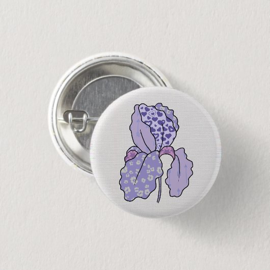 Badge Rond 2,50 Cm Iris (Devant & derrière)