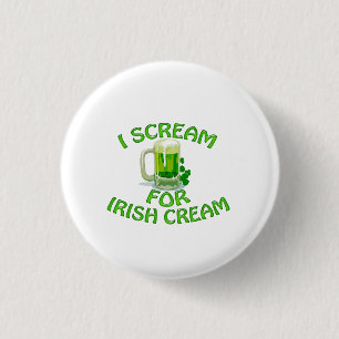Badge Rond 2,50 Cm Irish Cream I Scream