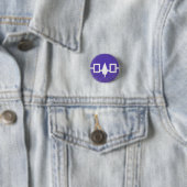 Badge Rond 2,50 Cm Iroquois (En situation)