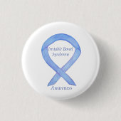 Badge Rond 2,50 Cm Irritable Syndrome de l'intestin Ribbon IBS Pin (Devant)