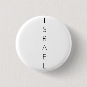 Badge Rond 2,50 Cm Israël Israélien. J'aime Israël
