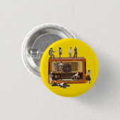 Badge Rond 2,50 Cm It is only rock & roll (Devant & derrière)