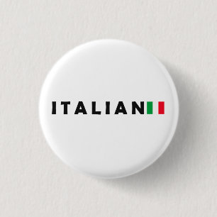 Badge Rond 2,50 Cm Italie Italienne, j'aime Italie