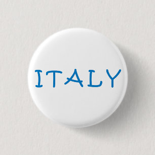 Badge Rond 2,50 Cm Italie Italienne, j'aime Italie