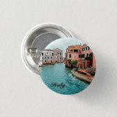 Badge Rond 2,50 Cm Italie Venise (Devant & derrière)