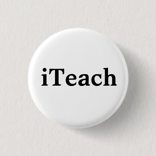 Badge Rond 2,50 Cm iTeach (Devant)