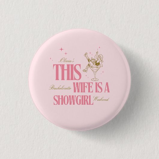 Badge Rond 2,50 Cm Itinéraire d'un week-end de célibataire pour femme (Devant)