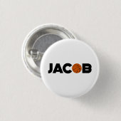 Badge Rond 2,50 Cm Jacob Basketball (Devant & derrière)