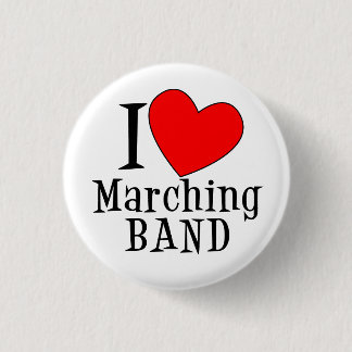 Badge Rond 2,50 Cm J'adore la fanfare