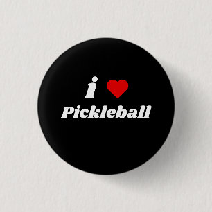 Badge Rond 2,50 Cm J'adore le Pickleball