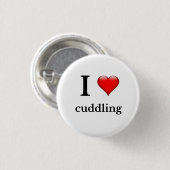 Badge Rond 2,50 Cm J'adore les câlins (Devant & derrière)