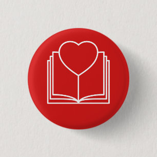 Badge Rond 2,50 Cm ♥ j'adore lire des livres
