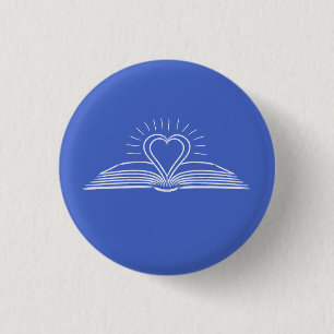 Badge Rond 2,50 Cm J'adore lire des livres pour amoureux du livre