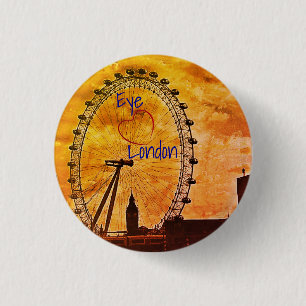 Badge Rond 2,50 Cm J'adore London Button