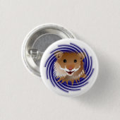 Badge Rond 2,50 Cm J'adore mon hamster (Devant & derrière)