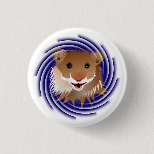 Badge Rond 2,50 Cm J'adore mon hamster