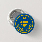 Badge Rond 2,50 Cm Jag älskar Småland (Devant & derrière)