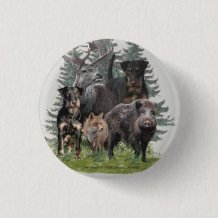 Badge Rond 2,50 Cm Jagdterrier Sticker