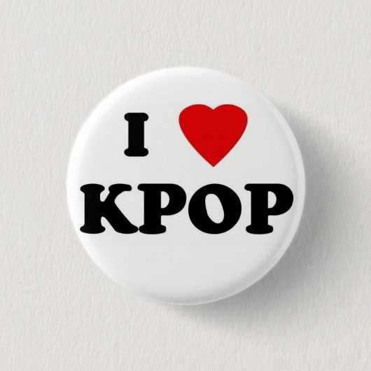 Badge Rond 2,50 Cm j'ai broché love kpop (Devant)