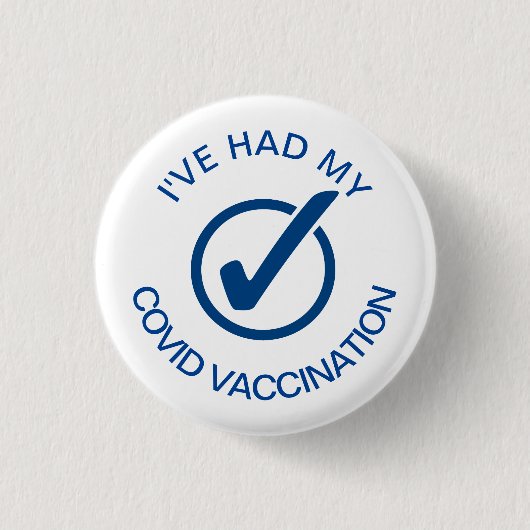 Badge Rond 2,50 Cm J'ai eu mon vaccin COVID (Devant)