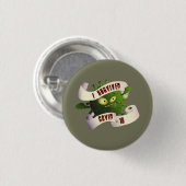 Badge Rond 2,50 Cm J'ai survécu à COVID-19 (Devant & derrière)