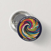 Badge Rond 2,50 Cm J'ai survécu à Milton ouragan Floride fort (Devant & derrière)