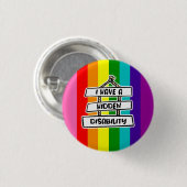 Badge Rond 2,50 Cm J'Ai Un Insigne Caché Pour Handicap (Devant & derrière)