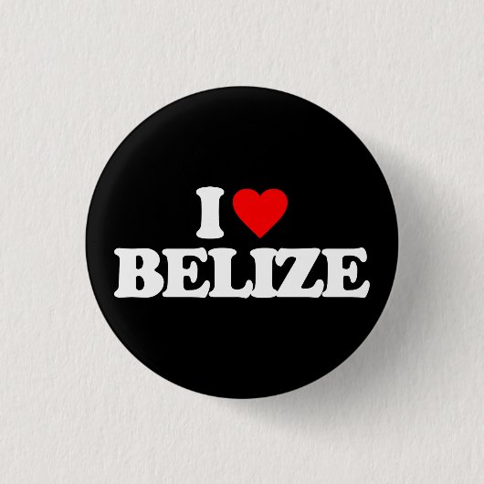 BADGE ROND 2,50 CM J'AIME BELIZE (Devant)