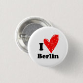 Badge Rond 2,50 Cm J'aime Berlin (Devant & derrière)