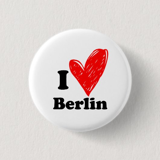 Badge Rond 2,50 Cm J'aime Berlin (Devant)