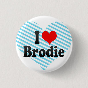 Badge Rond 2,50 Cm J'aime Brodie