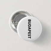 Badge Rond 2,50 Cm J'aime Budapest (Devant & derrière)