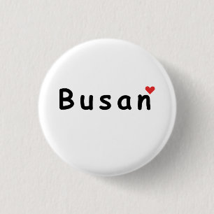 Badge Rond 2,50 Cm J'aime Busan