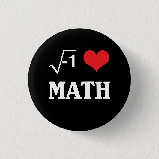 Badge Rond 2,50 Cm J'aime des maths (Devant)
