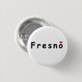 Badge Rond 2,50 Cm J'aime Fresno (Devant & derrière)