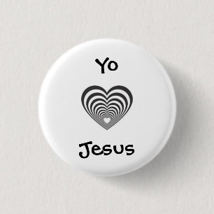 Badge Rond 2,50 Cm J'aime Jésus dans l'Espagnol